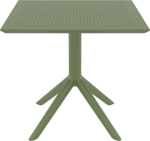 SKY OLIVE GREEN 80X80X74εκ. ΤΡΑΠΕΖΙ  ΠΟΛ/ΝΙΟΥ