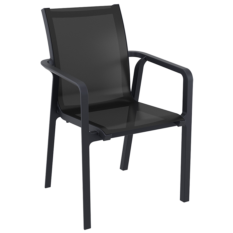 PACIFIC ΠΟΛΥΘΡΟΝΑ BLACK/BLACK ΠΟΛ/ΝΙΟΥ 57X62X90εκ.