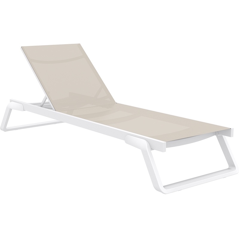 TROPIC ΞΑΠΛΩΣΤΡΑ WHITE/TAUPE ΑΛΟΥΜ-ΠΟΛ/ΝΙΟΥ