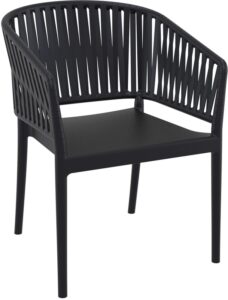 PORTOFINO BLACK ΠΟΛΥΘΡΟΝΑ ΠΟΛ/ΝΙΟΥ 58X58X80εκ.