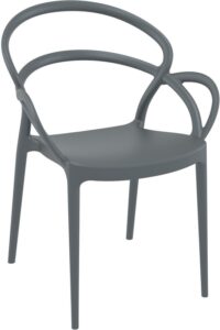 MILA DARK GREY ΠΟΛΥΘΡΟΝΑ ΠΟΛ/ΝΙΟΥ 57Χ56Χ82εκ.