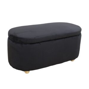 FOSTER ΣΚΑΜΠΟ VELVET BLACK ΜΕ ΑΠΟΘ. ΧΩΡΟ 99Χ45X45εκ.
