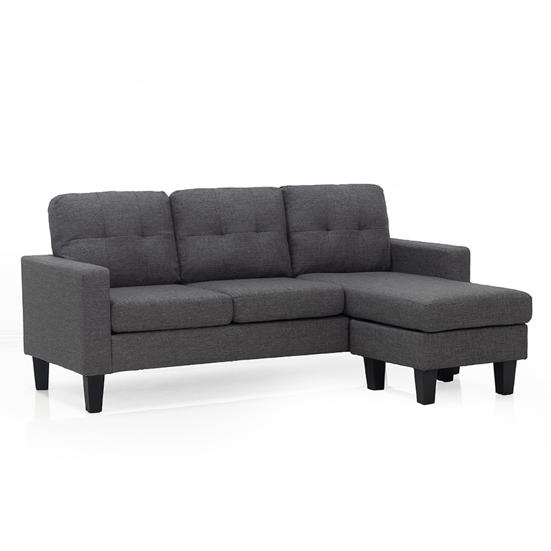 LIANA S DARK GREY ΥΦΑΣΜΑ ΓΩΝΙΑ 185Χ126X84εκ.