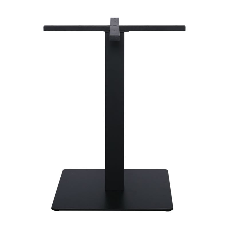 PRATO Βάση Τραπεζιού Μέταλλο Βαφή Μαύρο, Cross 60x60cm (16,90kg)