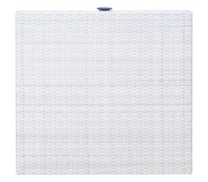 WICKER TOP Επιφάνεια Τραπεζιού Alu/Wicker Ice White/Γυαλί
