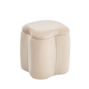FIONA ΣΚΑΜΠΟ VELVET BEIGE ΜΕ ΑΠΟΘ. ΧΩΡΟ 30X30X34εκ.