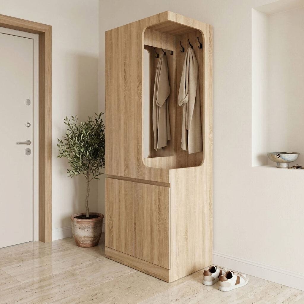 Έπιπλο εισόδου Feby pakoworld sonoma 80x50.5x190εκ