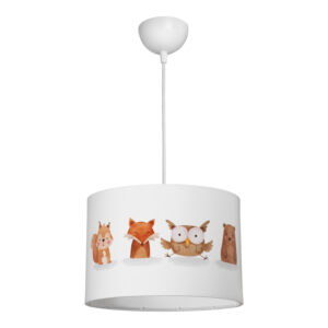 Παιδικό φωτιστικό οροφής Wooda pakoworld led E27 πολύχρωμο PVC Φ30x20εκ