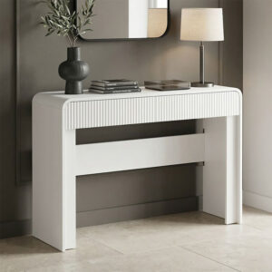 Κονσόλα Zeplen pakoworld λευκό mdf 110x38x75εκ