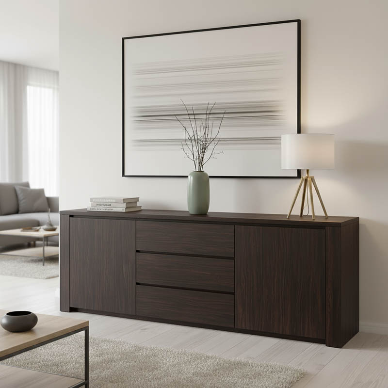 Μπουφές Kalya pakoworld σε wenge απόχρωση 220x49x89.5εκ