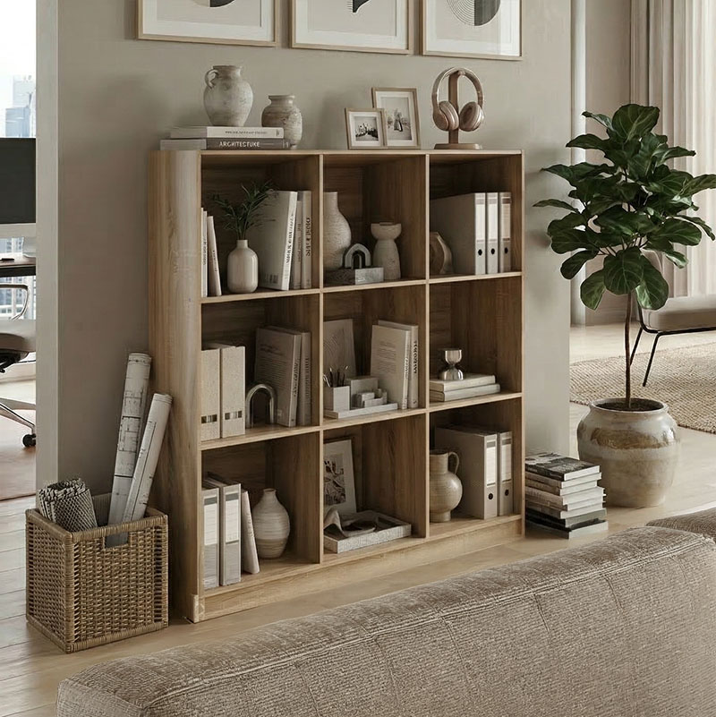 Βιβλιοθήκη Gridea pakoworld sonoma 119.5x30x121εκ